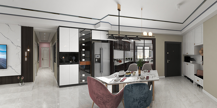 凯瑞19962366650-繁花入梦-周老师天樾府1502雅居-装修设计方案