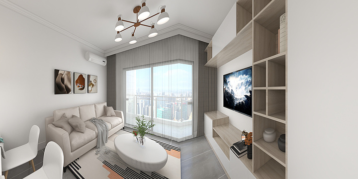 白晓鹏-新地中央鲁先生【B栋B单元A户型】-装修设计方案