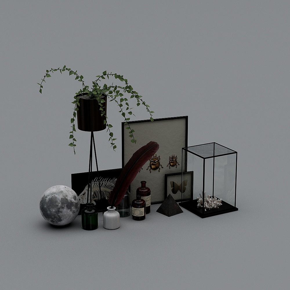 现代摆件Decoration3D模型