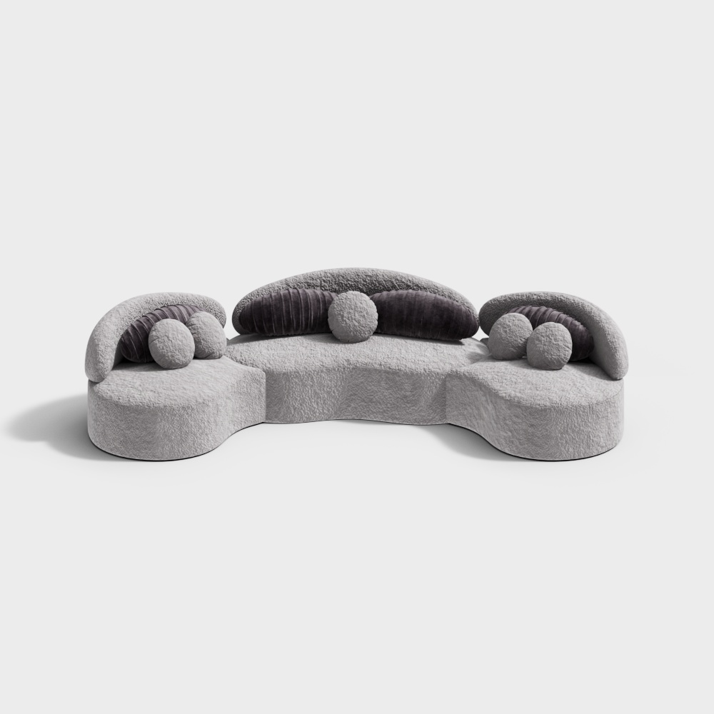 MasaSanty/玛萨圣帝-现代布艺异形沙发【中兴一号】3D模型
