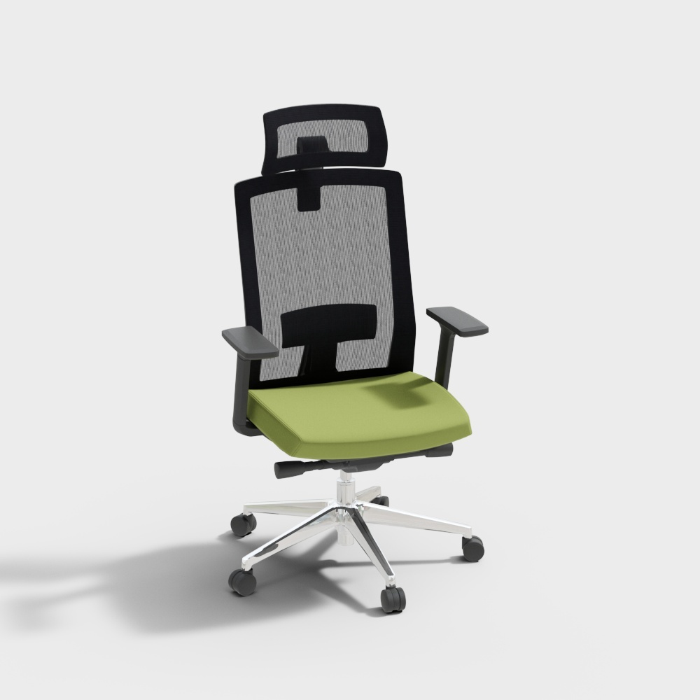 精一家具 CH-202A 现代简约 办公椅3D模型
