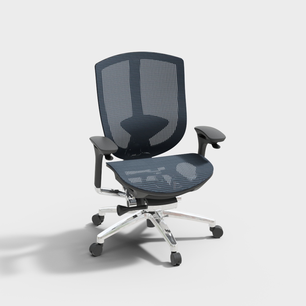 精一家具 CH-280B 现代人体工学 办公椅3D模型