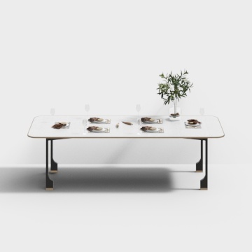 MasaSanty/玛萨圣帝-现代轻奢餐桌【中兴一号】3D模型