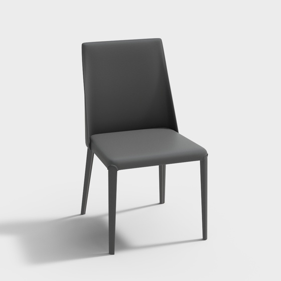 Modern J-DEXDBO Dining Chair 3D Model Without Arms