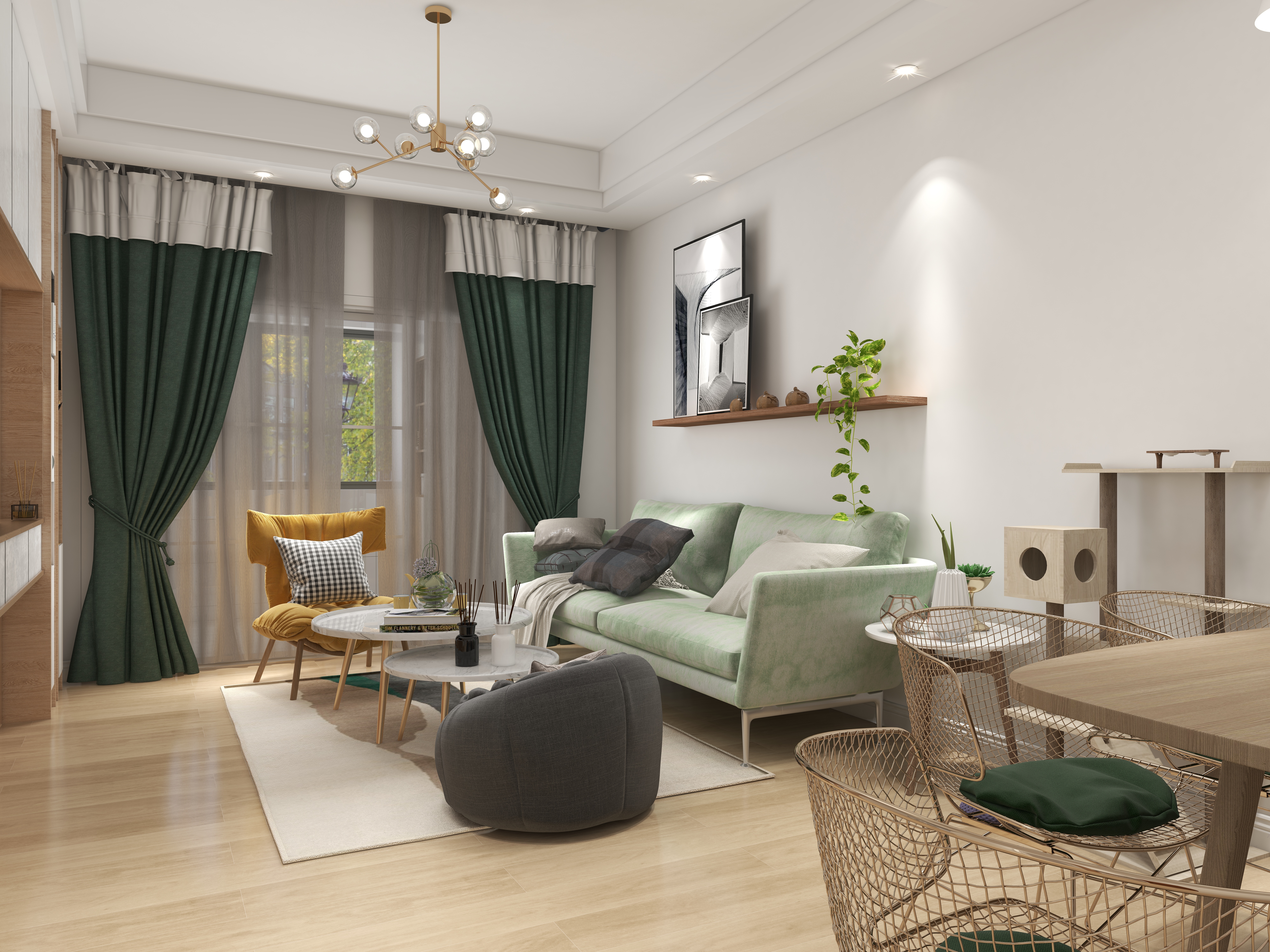 孙久一-德信海德公园83.00㎡A2’3室2厅1卫1厨-装修设计方案