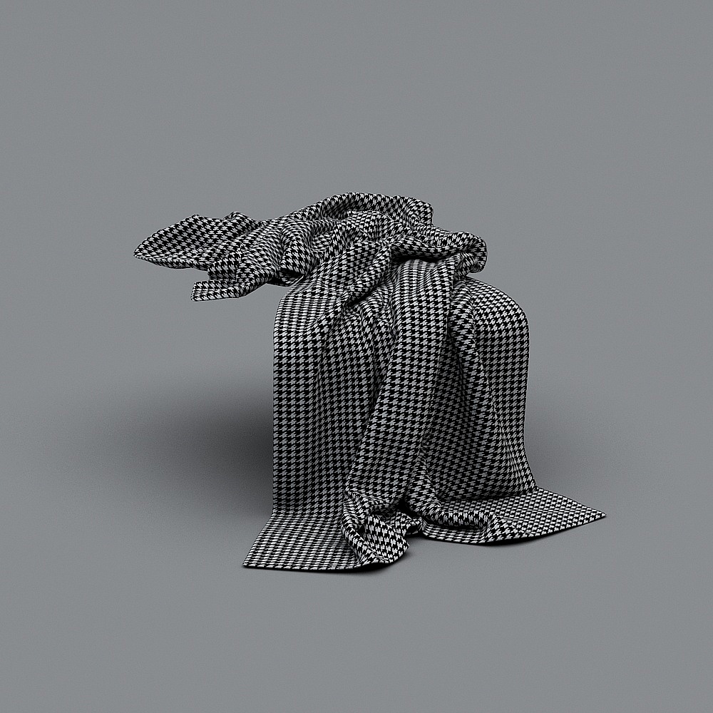 搭巾3D模型