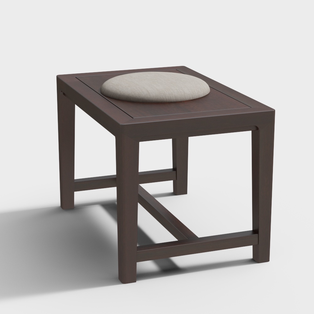 L8104短茶凳3D模型