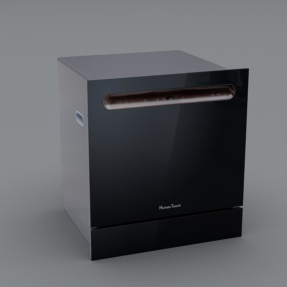 8套除菌烘干洗碗机HTD-B2（黑色）3D模型