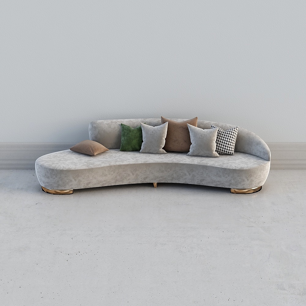 MasaSanty/玛萨圣帝-现代异形双人沙发【Tyche/堤喀系列】3D模型