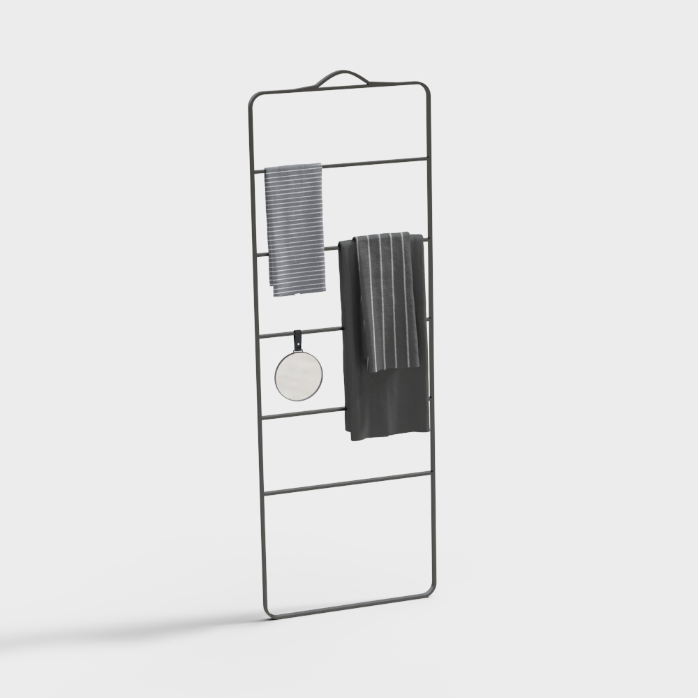 立式毛巾架3D模型