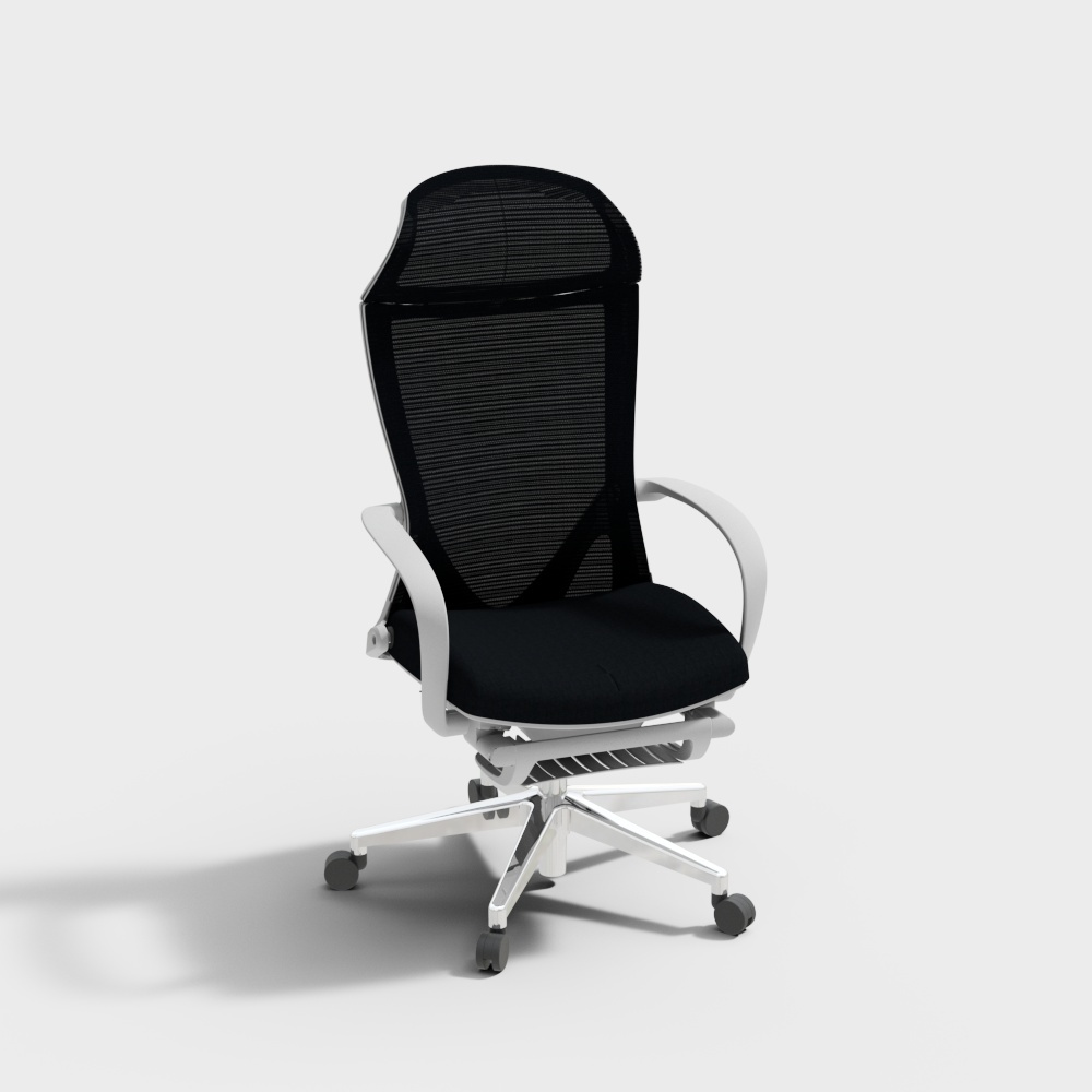 优百丽家具 U-038KT-2 现代简约可躺 办公椅3D模型