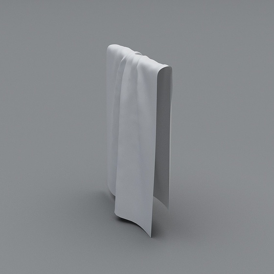 Gray Serviette 3D Model