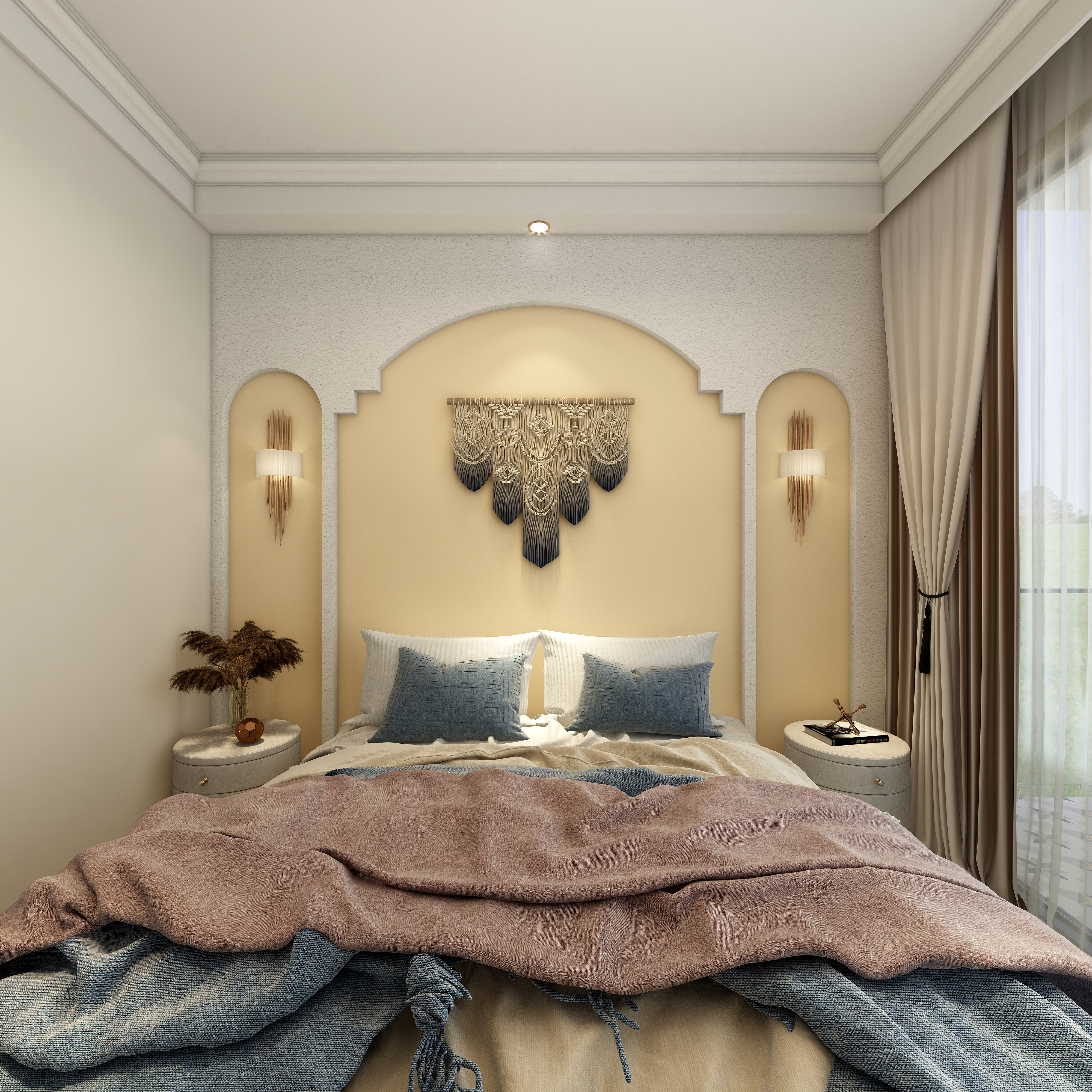 李立猛-混搭风别墅民宿设计二层客房2装修效果图第3张