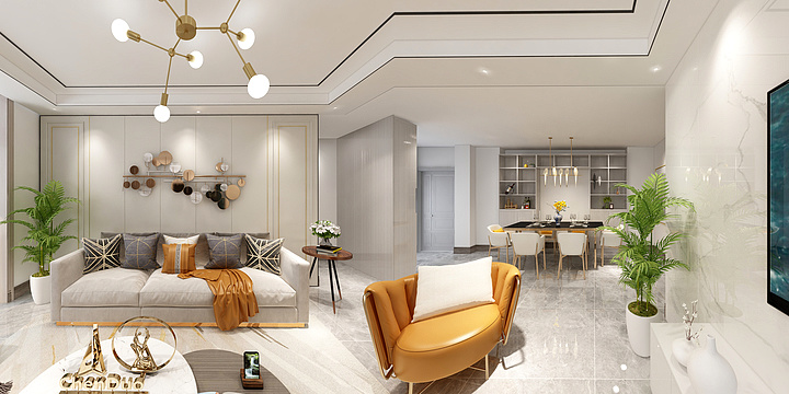 昆明裕尔家装饰-现代简约-装修设计方案