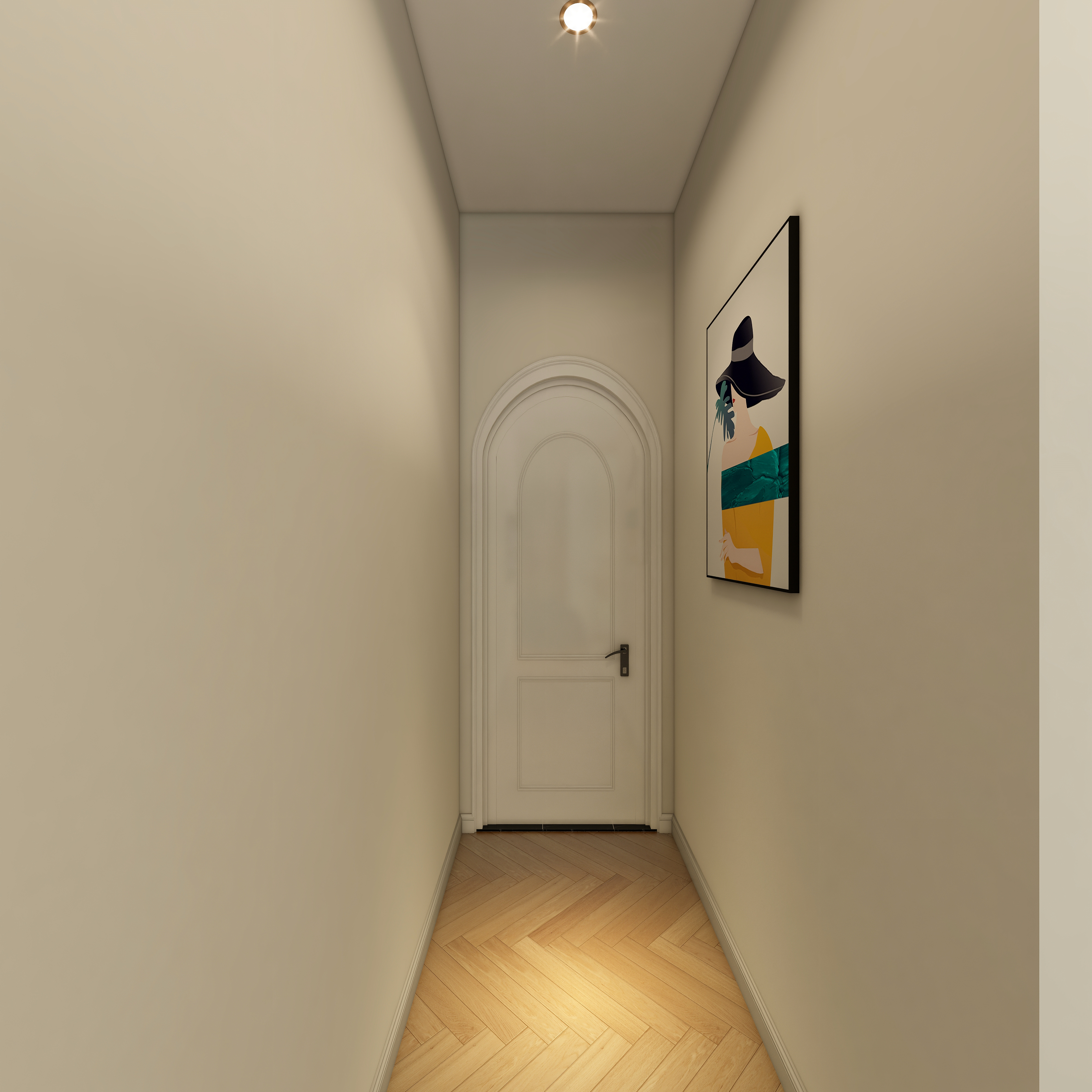 李立猛-混搭风别墅民宿设计二层客房2装修效果图第4张