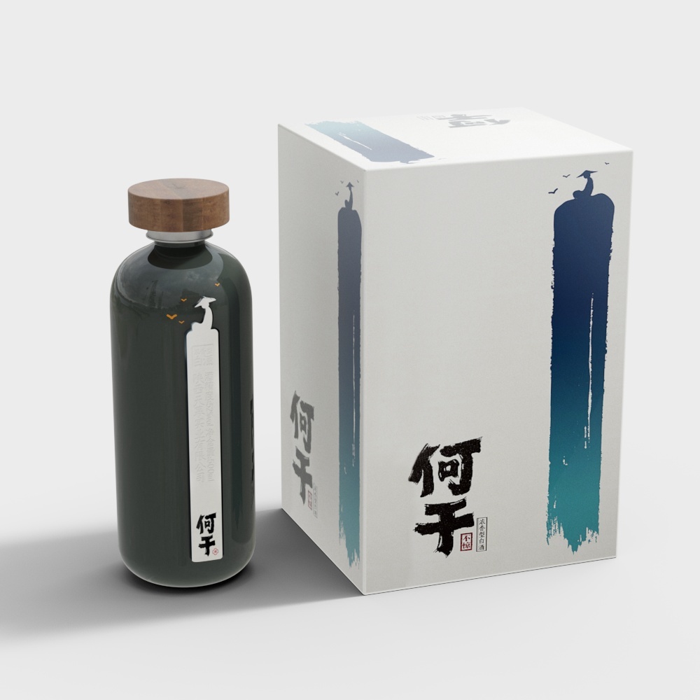  酒水饮料3D模型
