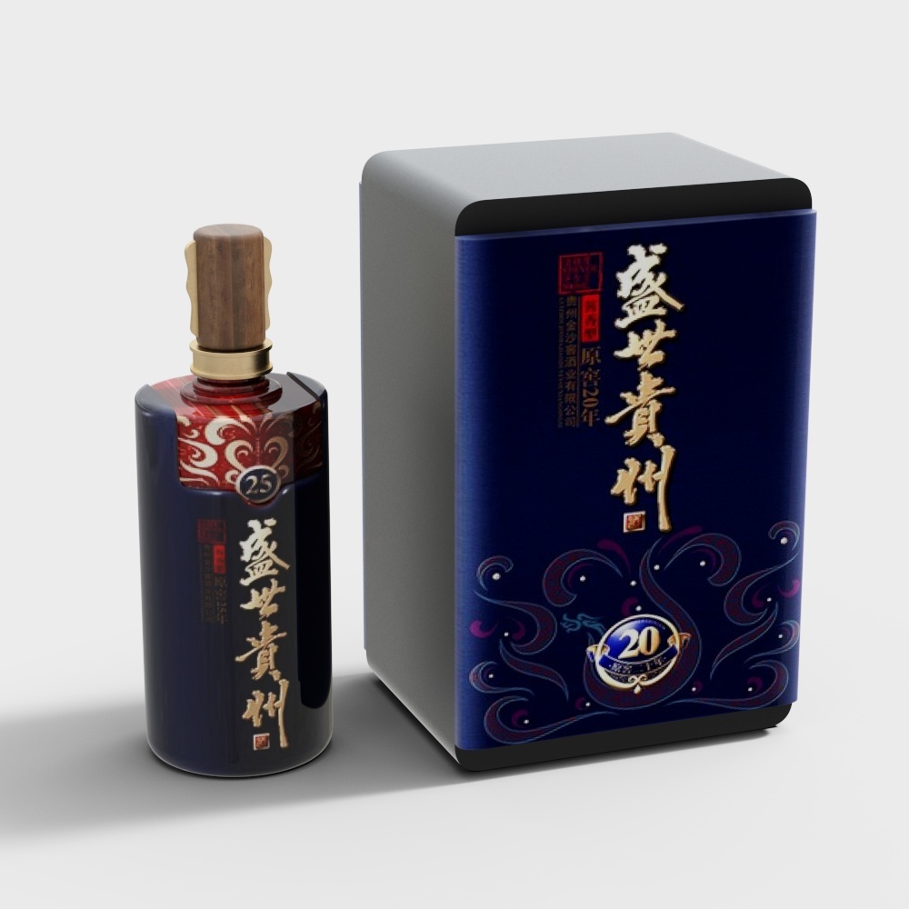  酒水饮料盛世贵州3D模型