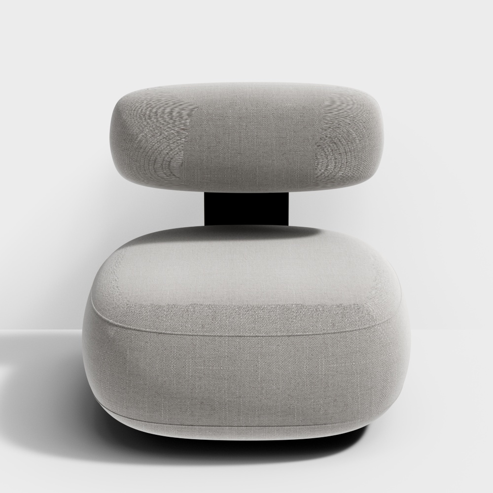 现代客厅-3-单人沙发3D模型