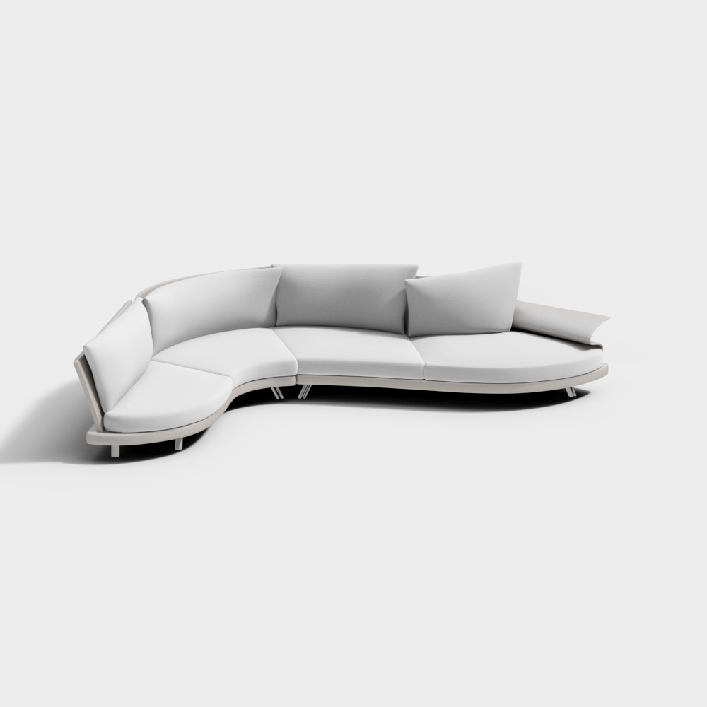 现代弧形沙发-23D模型
