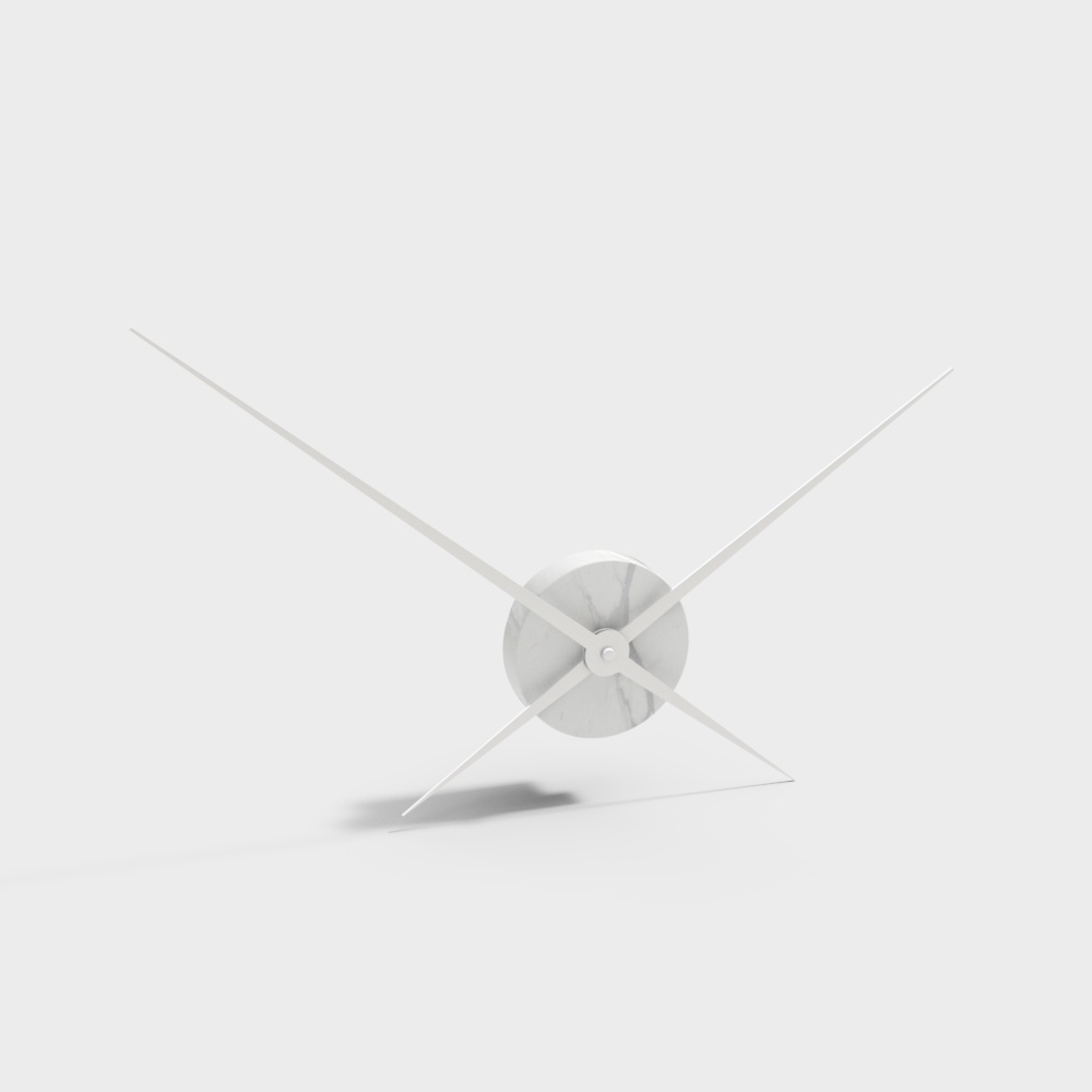 现代钟表装饰-123D模型