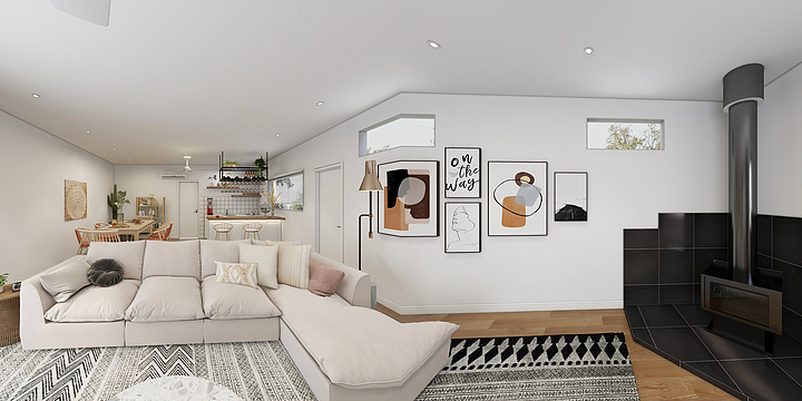 重庆玖米空间设计-波西米亚风格客餐厅-装修设计方案