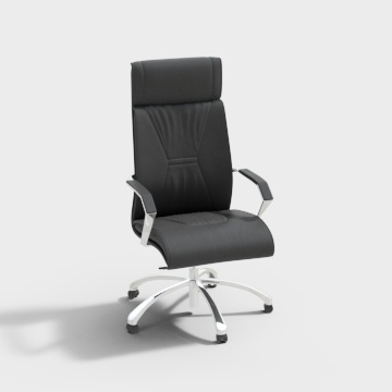  精一家具 CH-010A  现代商务 办公皮椅3D模型