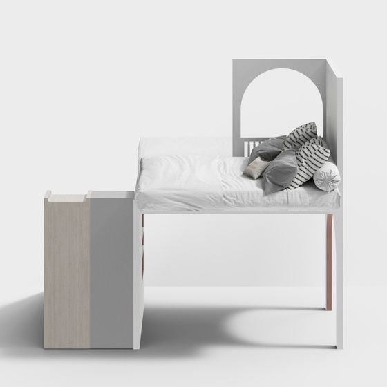 Modern Bunk Beds,Gray