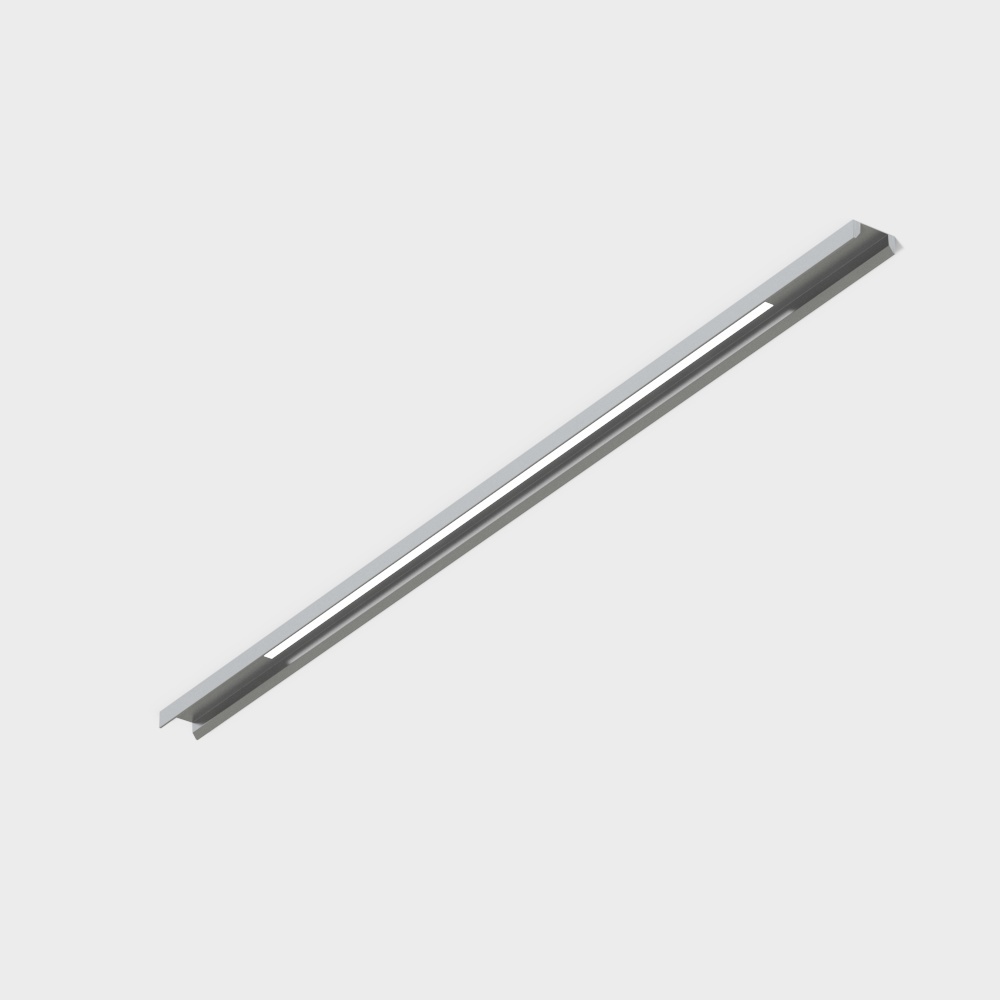 50X1200平板格栅灯黑3D模型