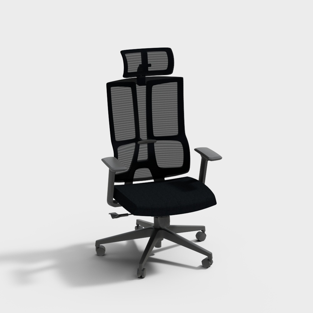 优百丽家具 U-040A 现代简约 办公椅3D模型