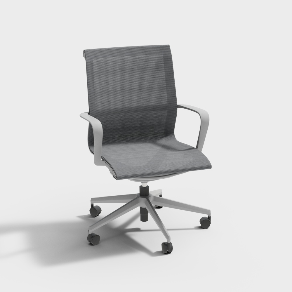 精一家具 CH-285B-HS 现代简约 办公椅3D模型