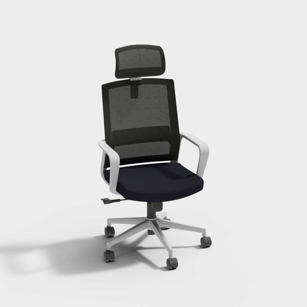 精一家具 CH-219A-HS 现代简约 办公椅3D模型