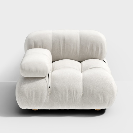 Scandinavian Modern Single Sofa,Seats & Sofas,Single Sofa,Earth color