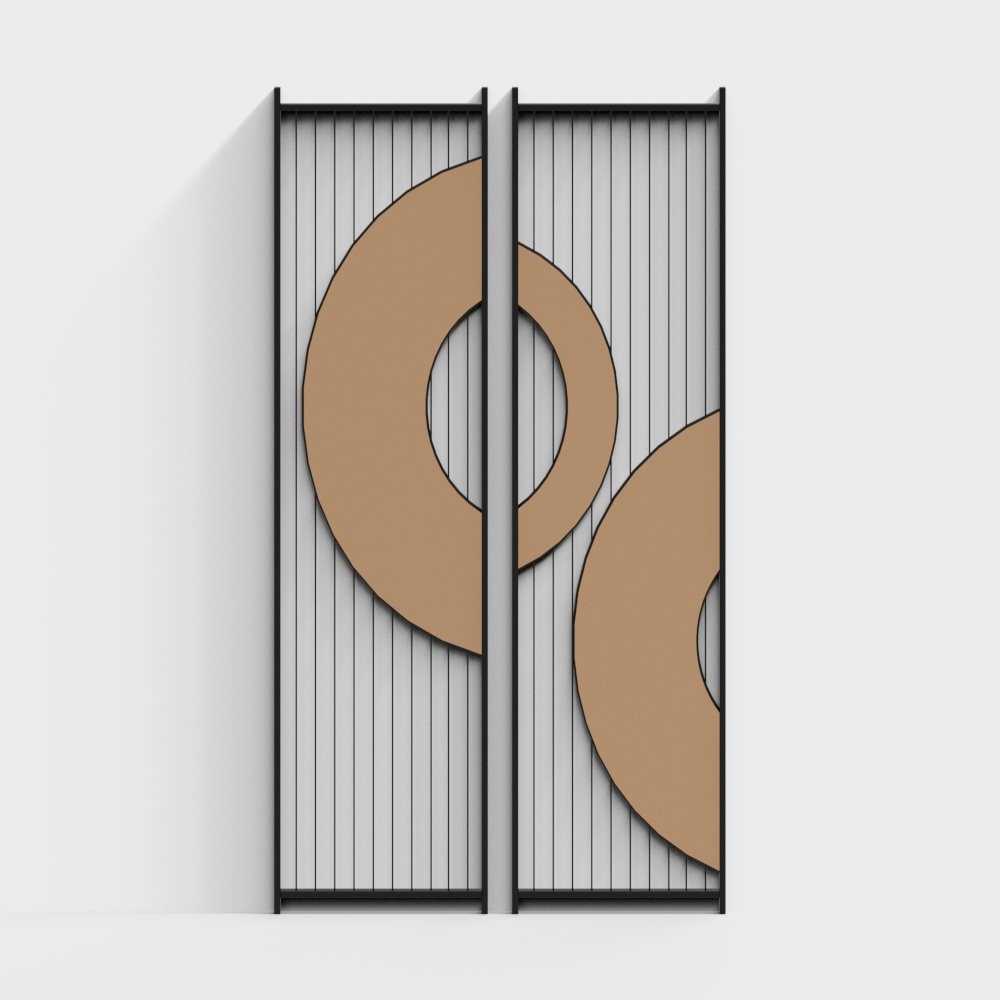 KUJIALE-中式-屏风0093D模型