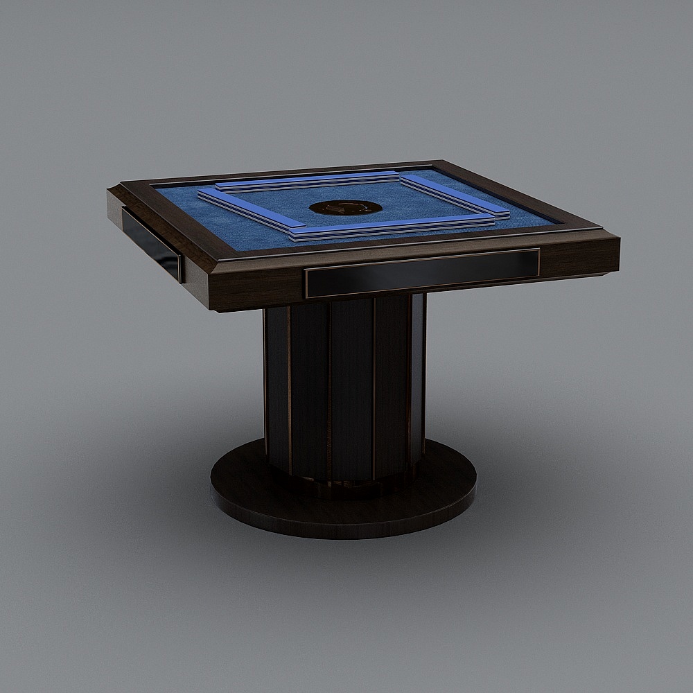 麻将桌3D模型