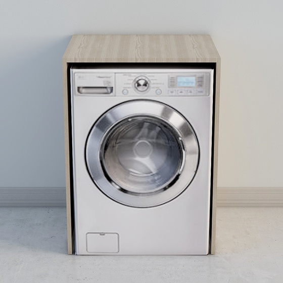 Modern Washer Cabinets,White,1m or less