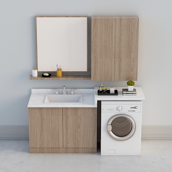 Modern Washer Cabinets,Earth color