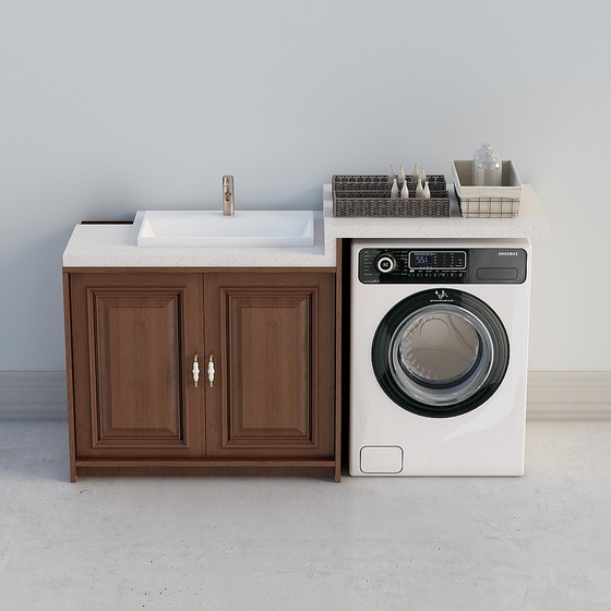 Modern Washer Cabinets,Earth color