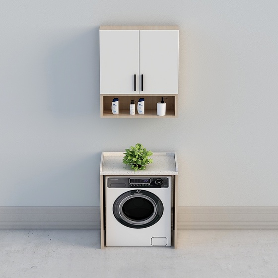Modern Washer Cabinets,Earth color+Black