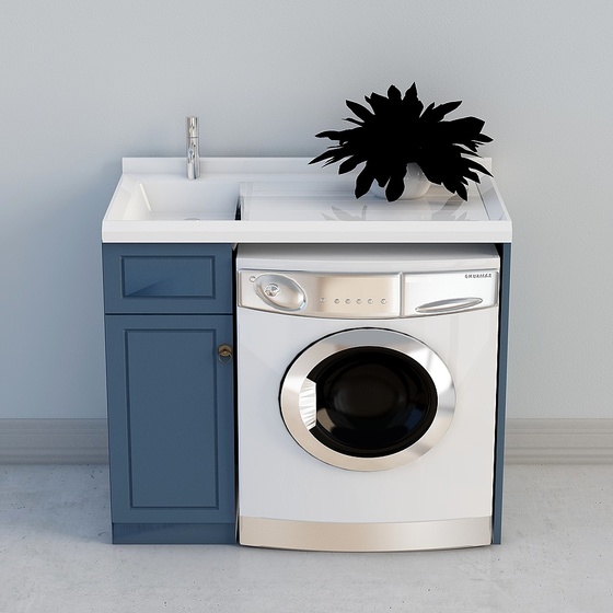 Modern Washer Cabinets,Black+Earth color