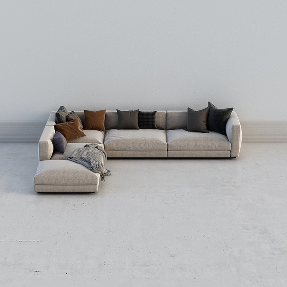 Modern Seats & Sofas,L-shaped Sofa,Beige