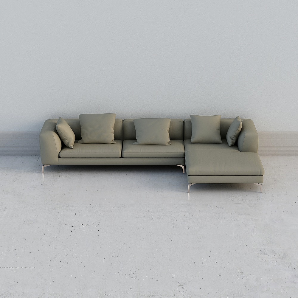 至同家居 典雅 Elegante 极简设计 组合沙发3D模型