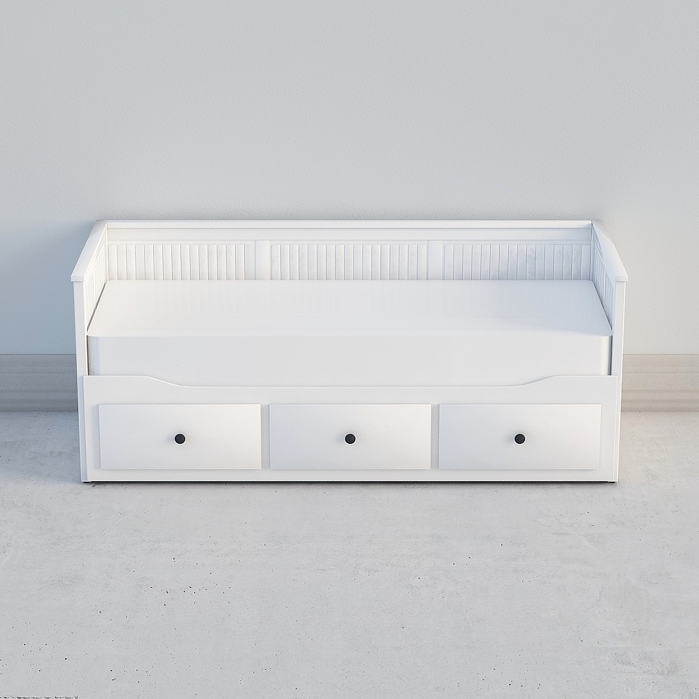 HEMNES 汉尼斯 坐卧两用床890x20903D模型