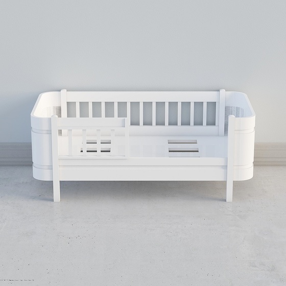 Minimalist Asian Modern Cribs,White