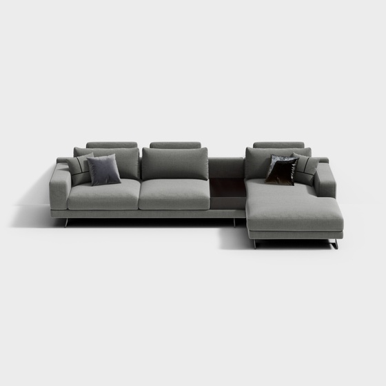 Modern L-shaped Sofa,Seats & Sofas,Gray