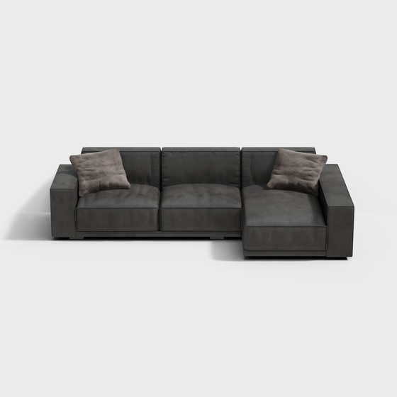 Modern Seats & Sofas,L-shaped Sofa,Earth color