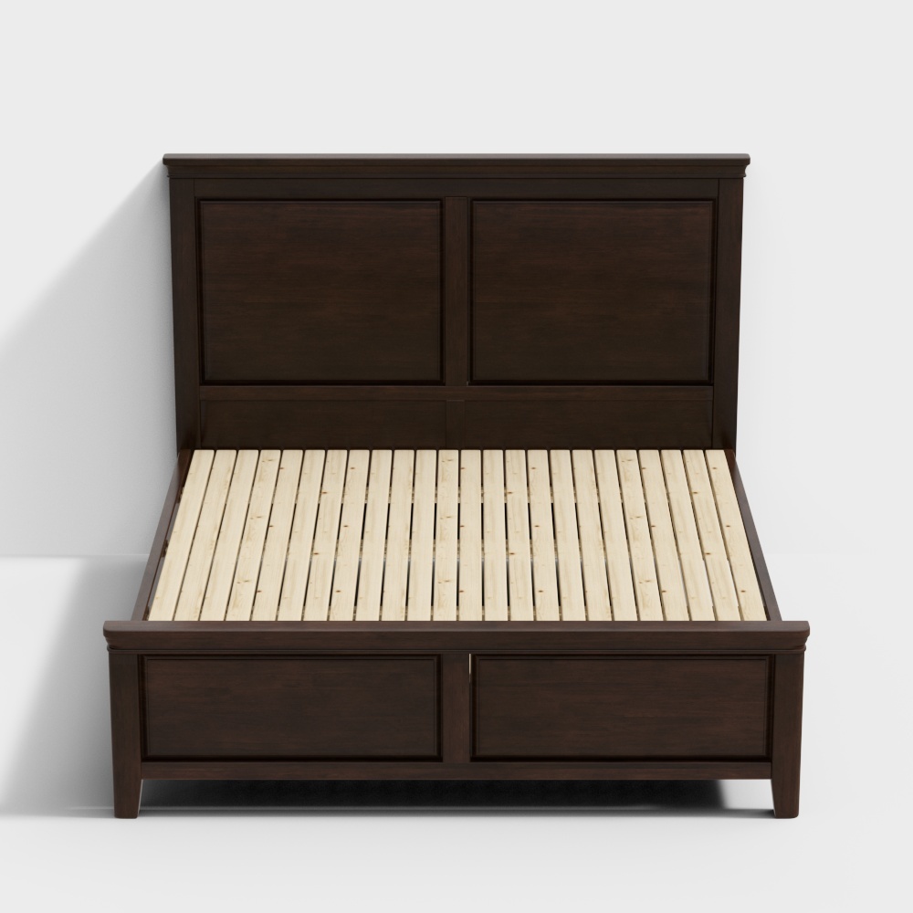 华松居-美式系列M9101-8#床3D模型