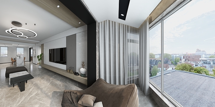 查富轮-《所造》现代风格138m²-装修设计方案