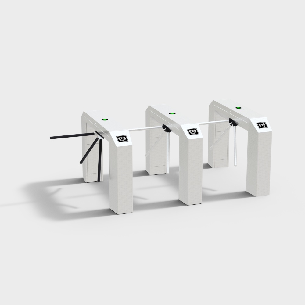 现代闸机-门禁系统3D模型