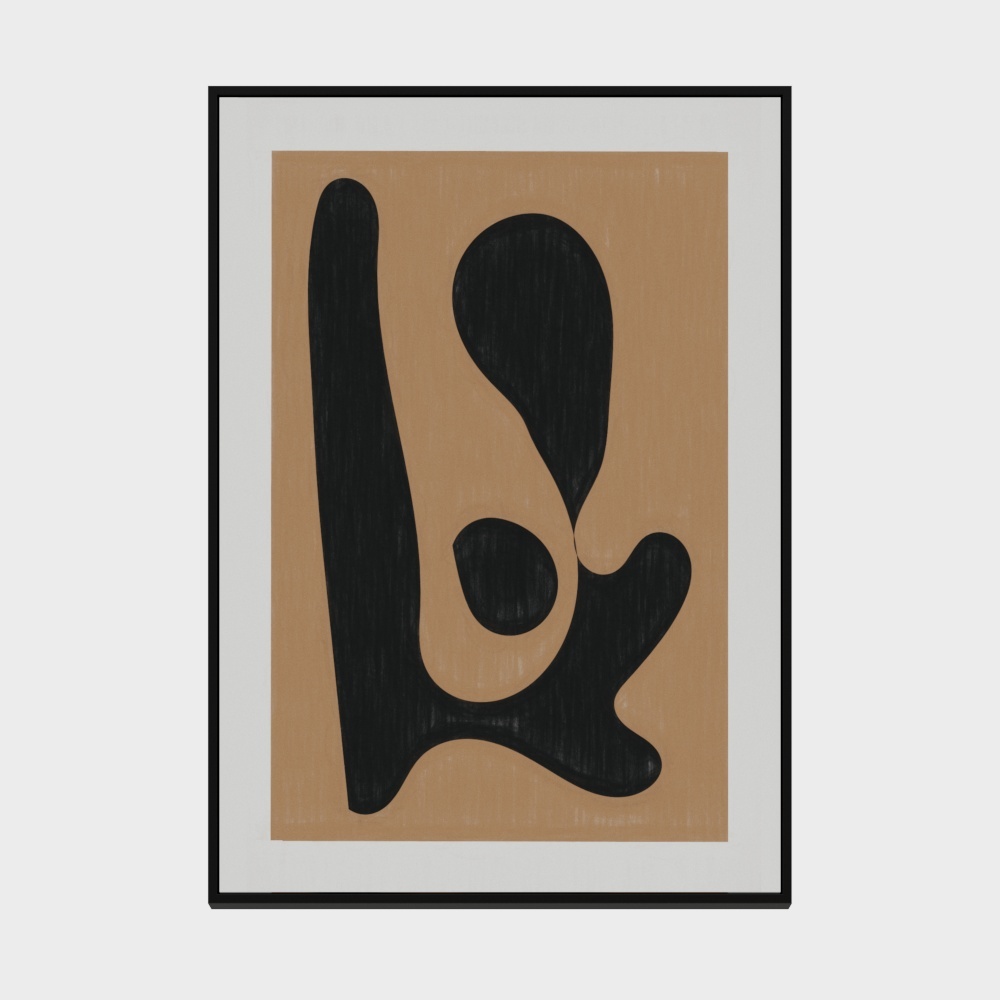 英科-轻奢客厅沙发装饰画抽象玄关组合五联画现代简约背景墙挂画3304-A075（BASE）-A