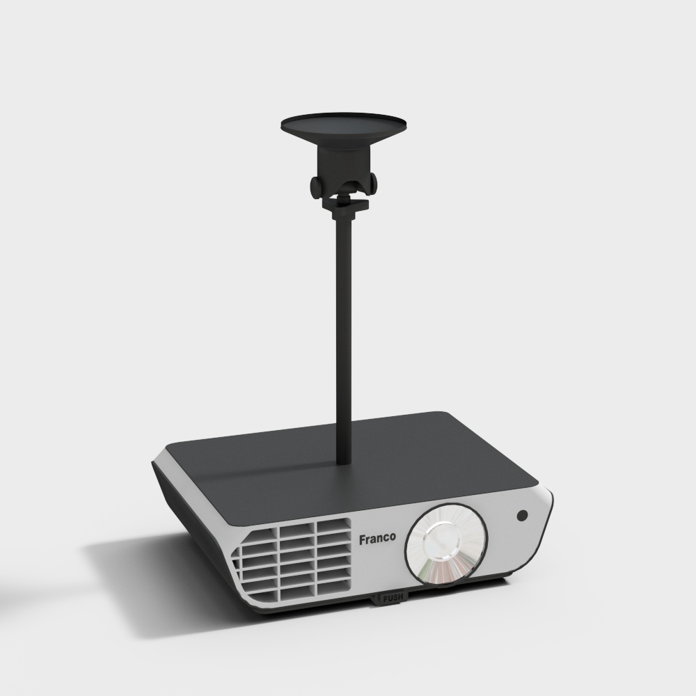 现代投影仪3d模型
